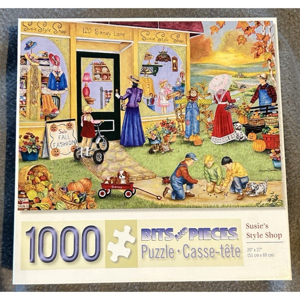 Bits And Pieces 1000 Pc Jigsaw Puzzle Susie's Style Shop 20 x 27
